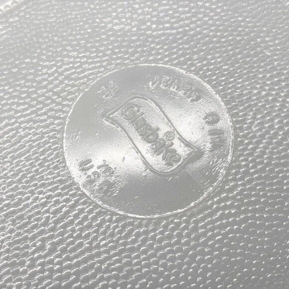 Vintage Glasbake Blue Floral Milk Glass Baking Dish J235 Square Eight Inch - Picture 6 of 7